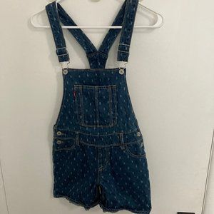 Levi's Girl's Boyfriend Shortall Denim Overalls
